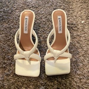 Gianni Binni White Heeled Sandals
